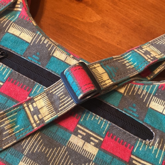 KAVU Limited Edition Sydney Satchel Crossbody Bag Multicolor Boho Adjustable Zip - Picture 8 of 16